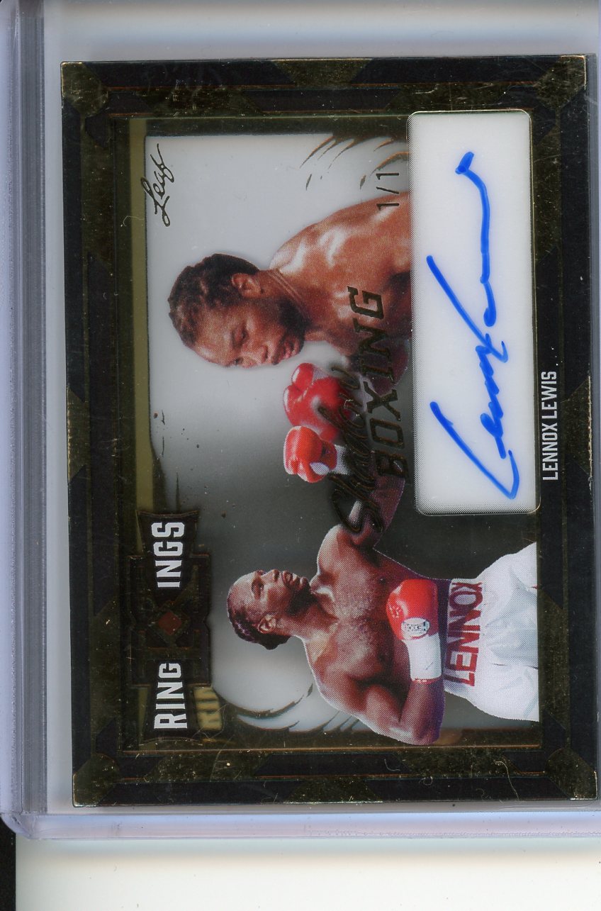 2026 Leaf Ring Kings Lennox Lewis Shadow Boxing 1/1 Auto