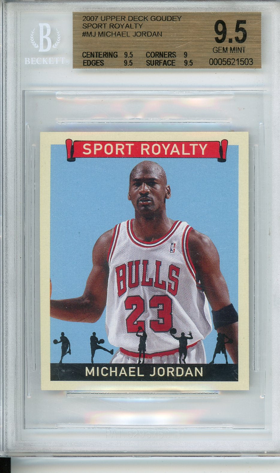 2007 Upper Deck Michael Jordan Goudey Sport Royalty BGS 9.5