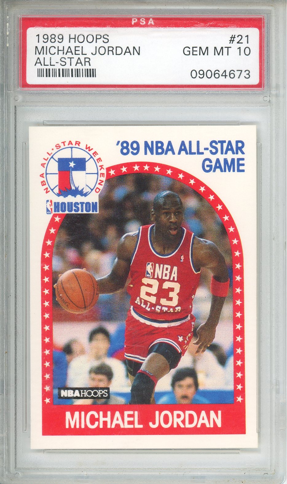 1989 Hoops Michael Jordan All-Star #21 PSA 10