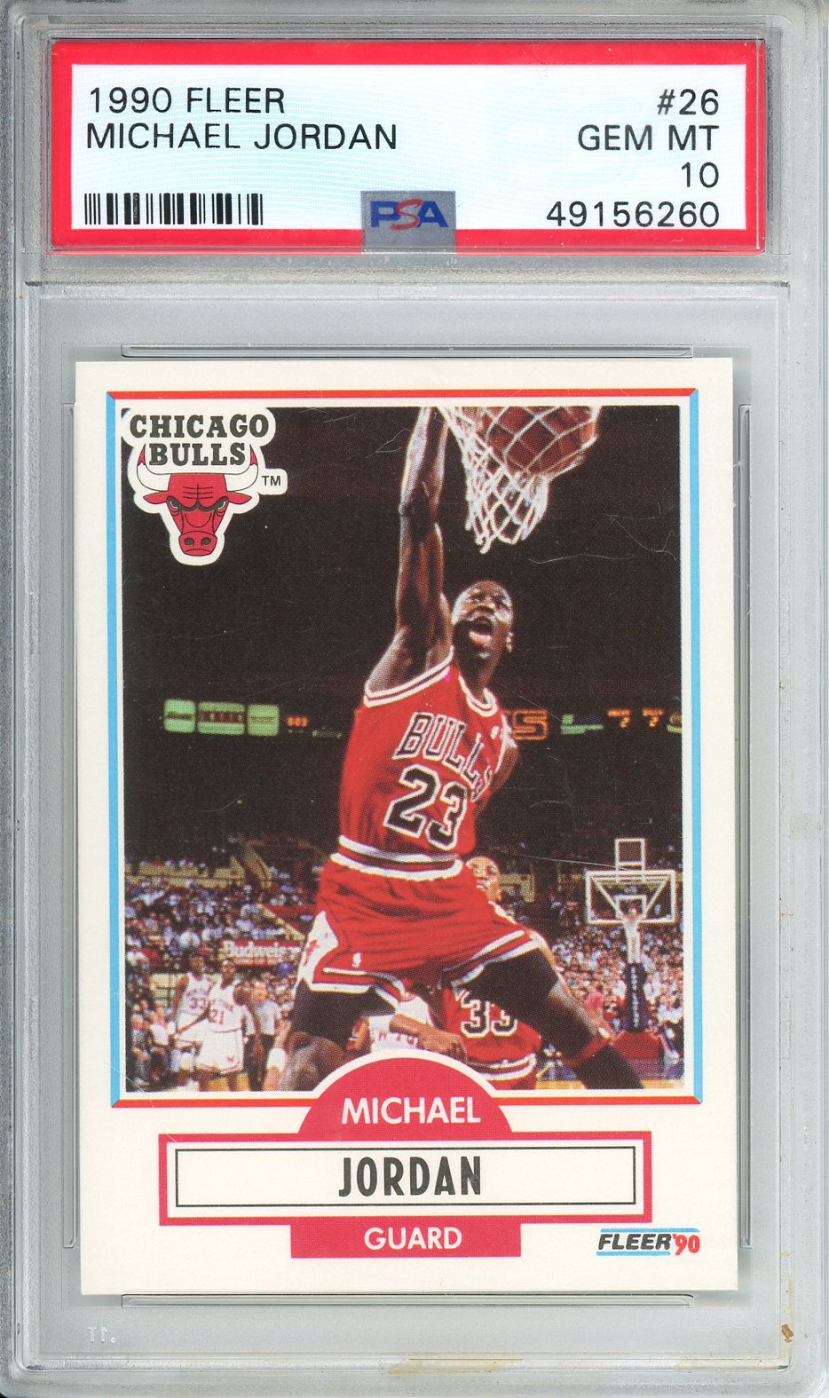 1990 Fleer Michael Jordan #26 PSA 10