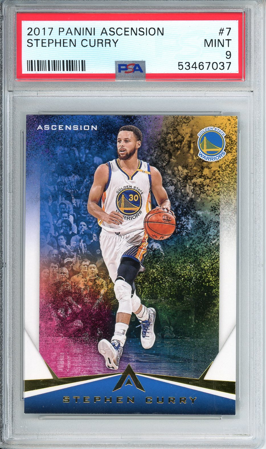 2017 Panini Ascension Stephen Curry #7 PSA 9