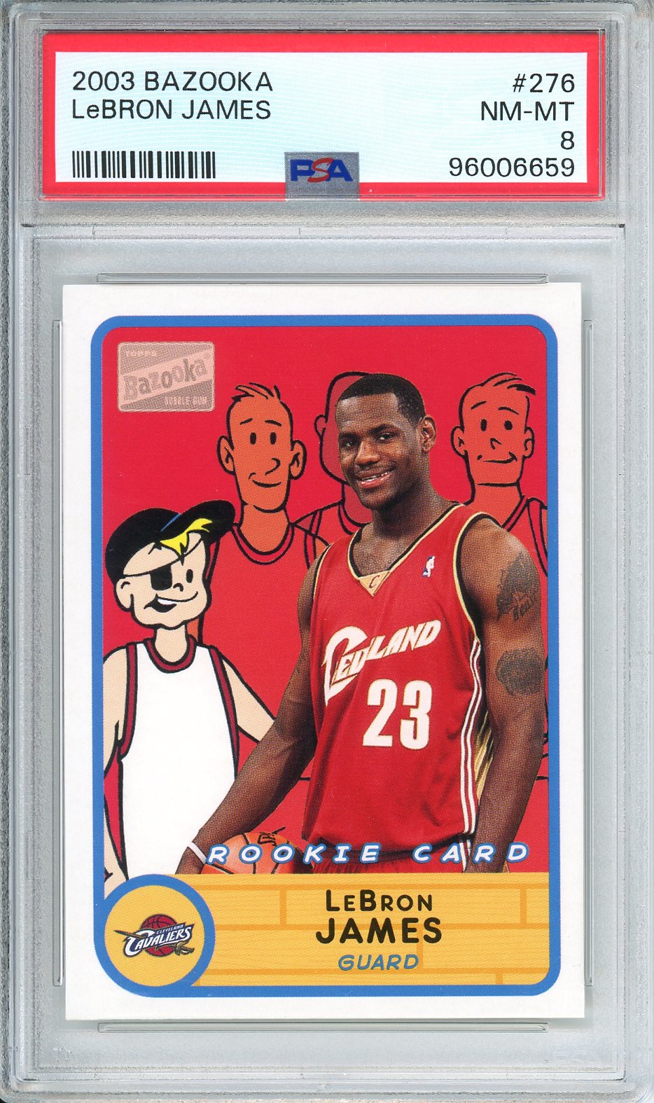 2003 BAZOOKA LeBron James #276 PSA 8