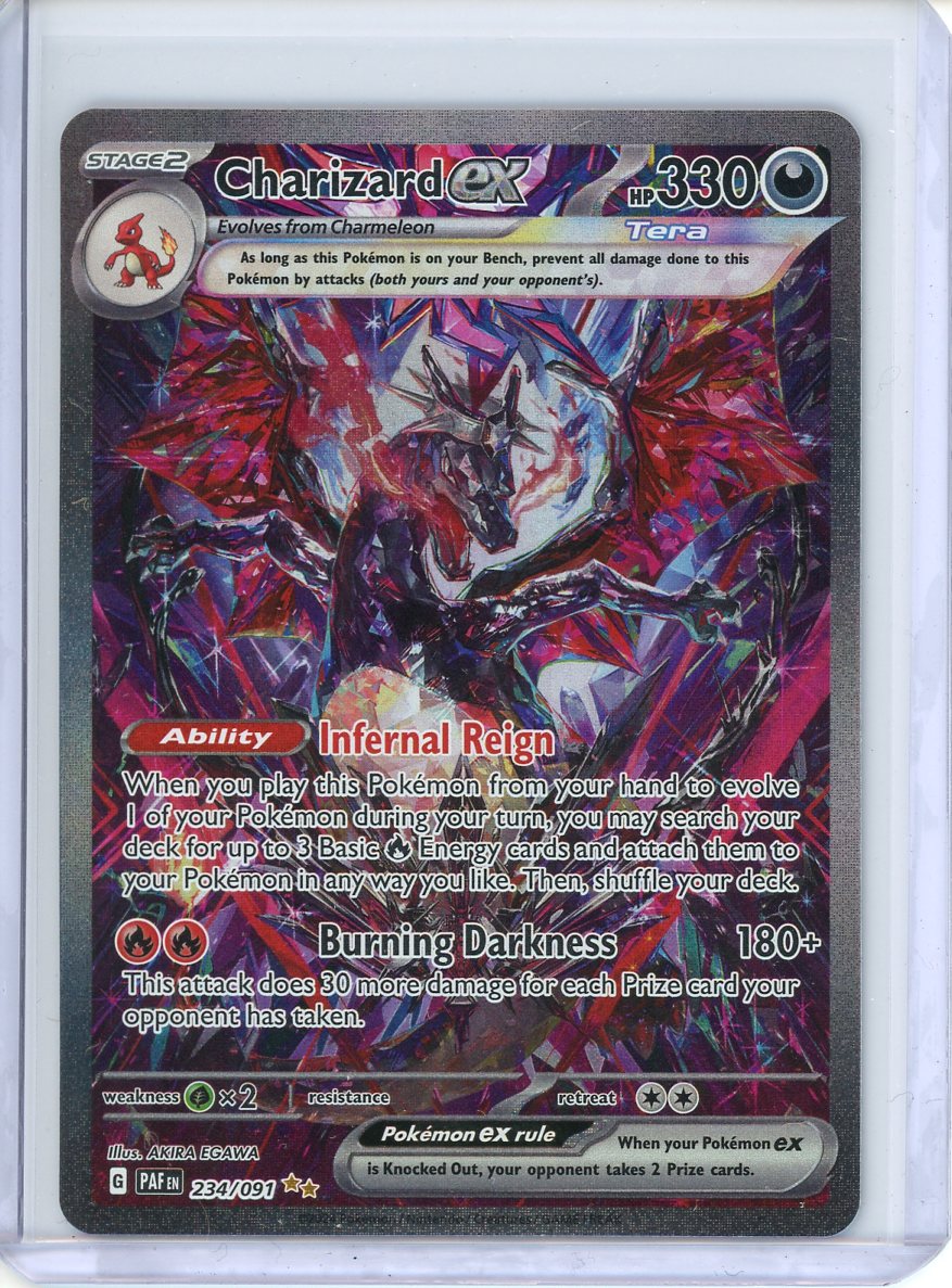 Charizard ex Pokemon Card (Paldean Fates 234/091) Special Illustration Rare