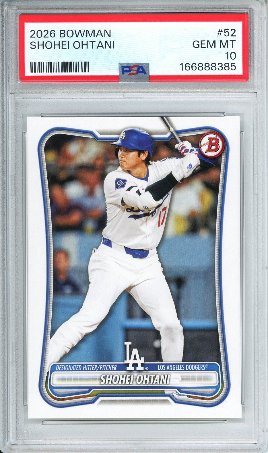 2026 Bowman Shohei Ohtani #52 PSA 10