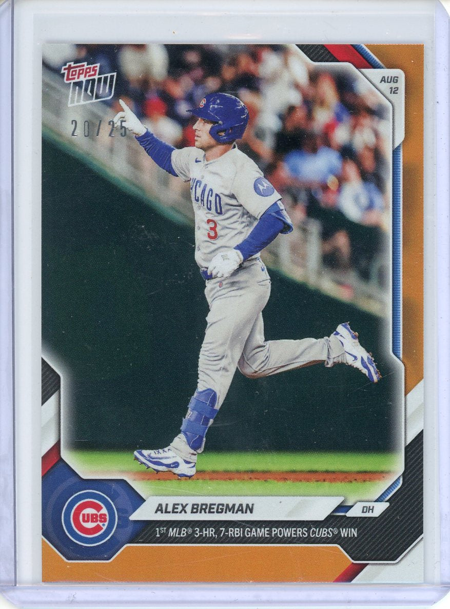 2026 Topps Now Alex Bregman No. 549 1st 3-HR 7-RBI Game Orange /25