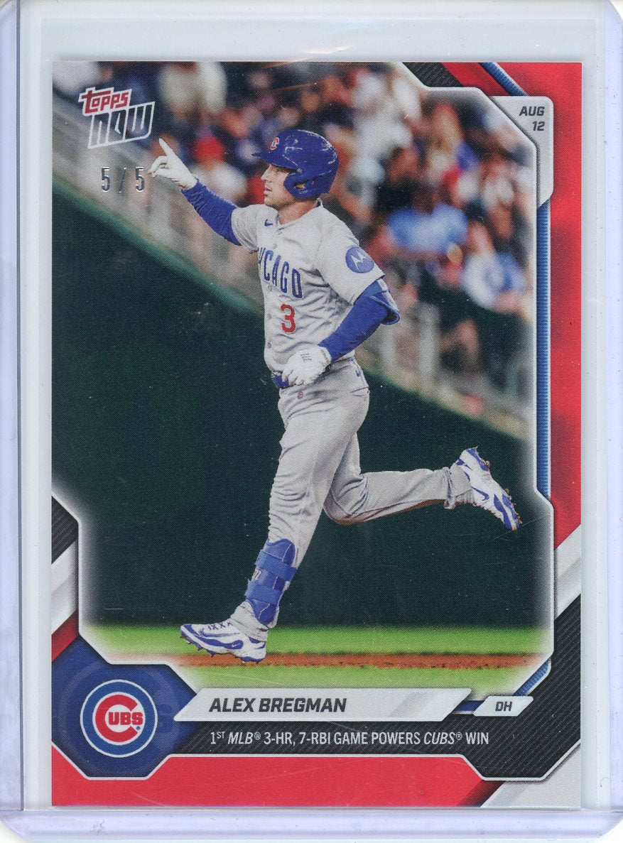 2026 Topps Now Alex Bregman No. 549 1st 3-HR 7-RBI Game Red /5