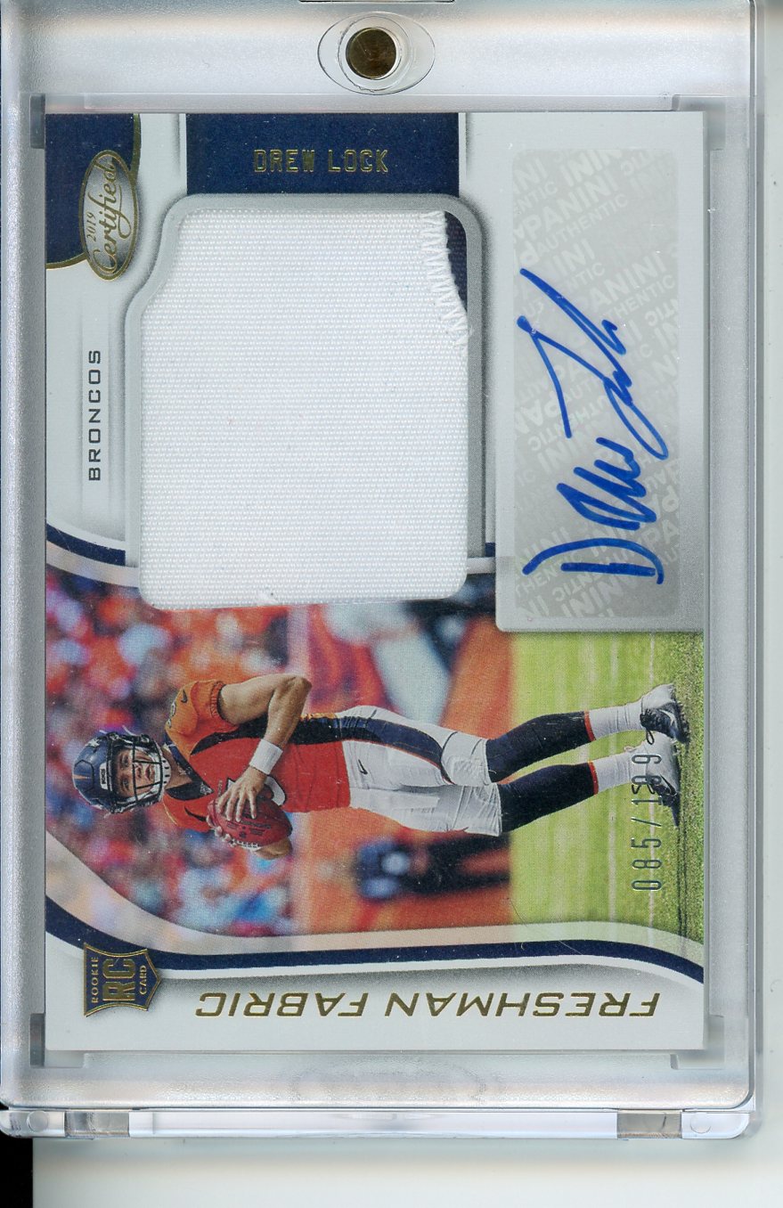 2019 Certified Drew Lock Freshman Fabric RPA /199 No. 214