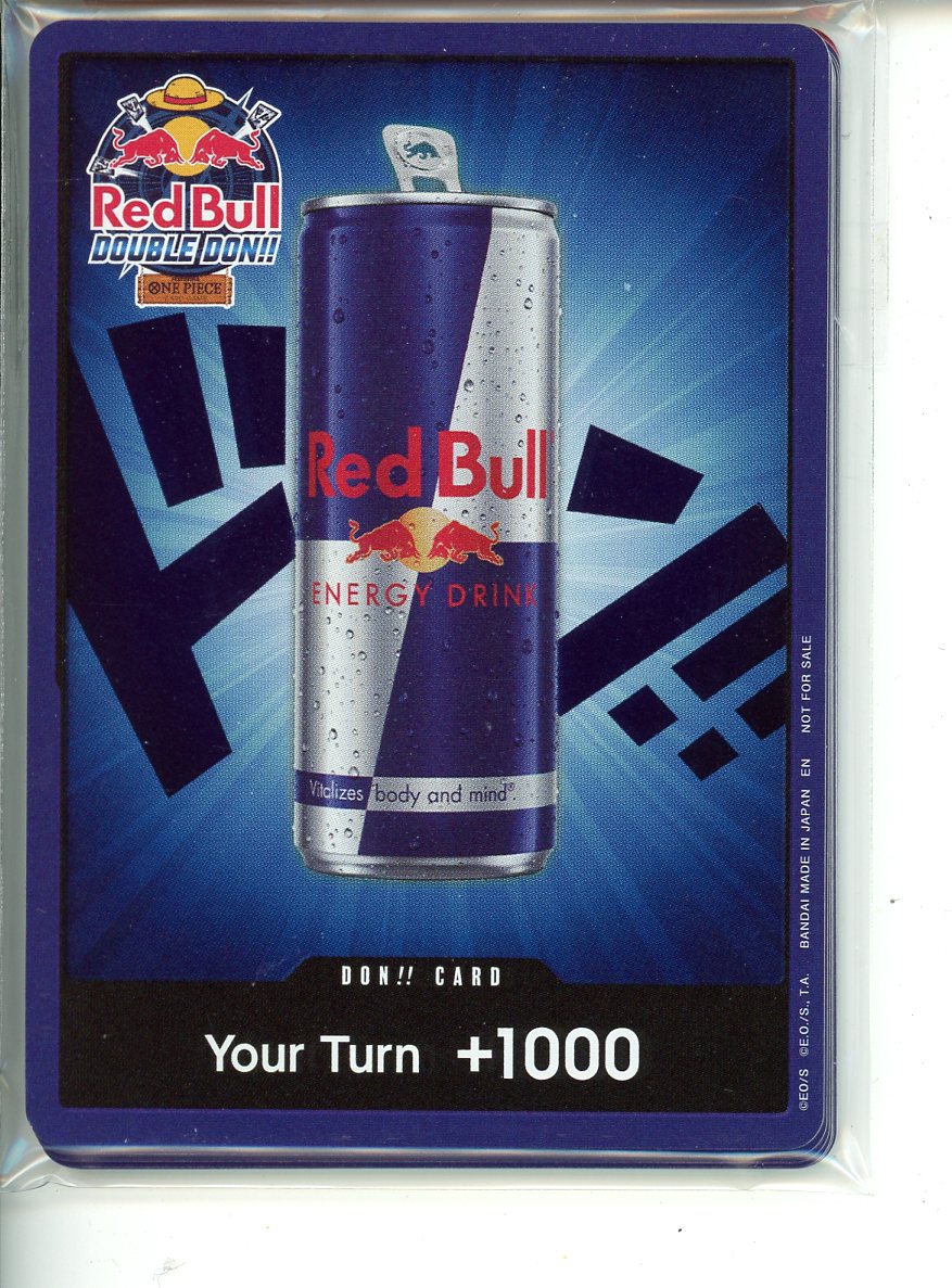 One Piece Red Bull Double Don!! Promo Sealed Pack Lot