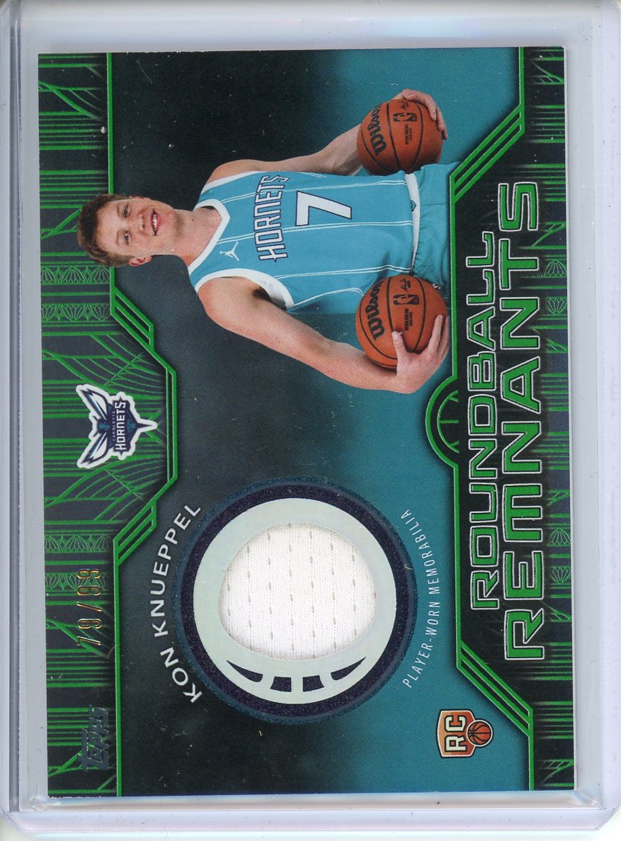 2025/26 Topps Basketball Kon Knueppel Roundball Remnants Patch  /99 Rookie RRR-KK
