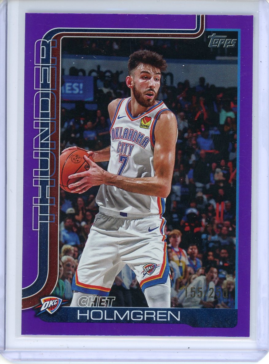 2025/26 Topps Basketball Chet Holmgren Purple /250