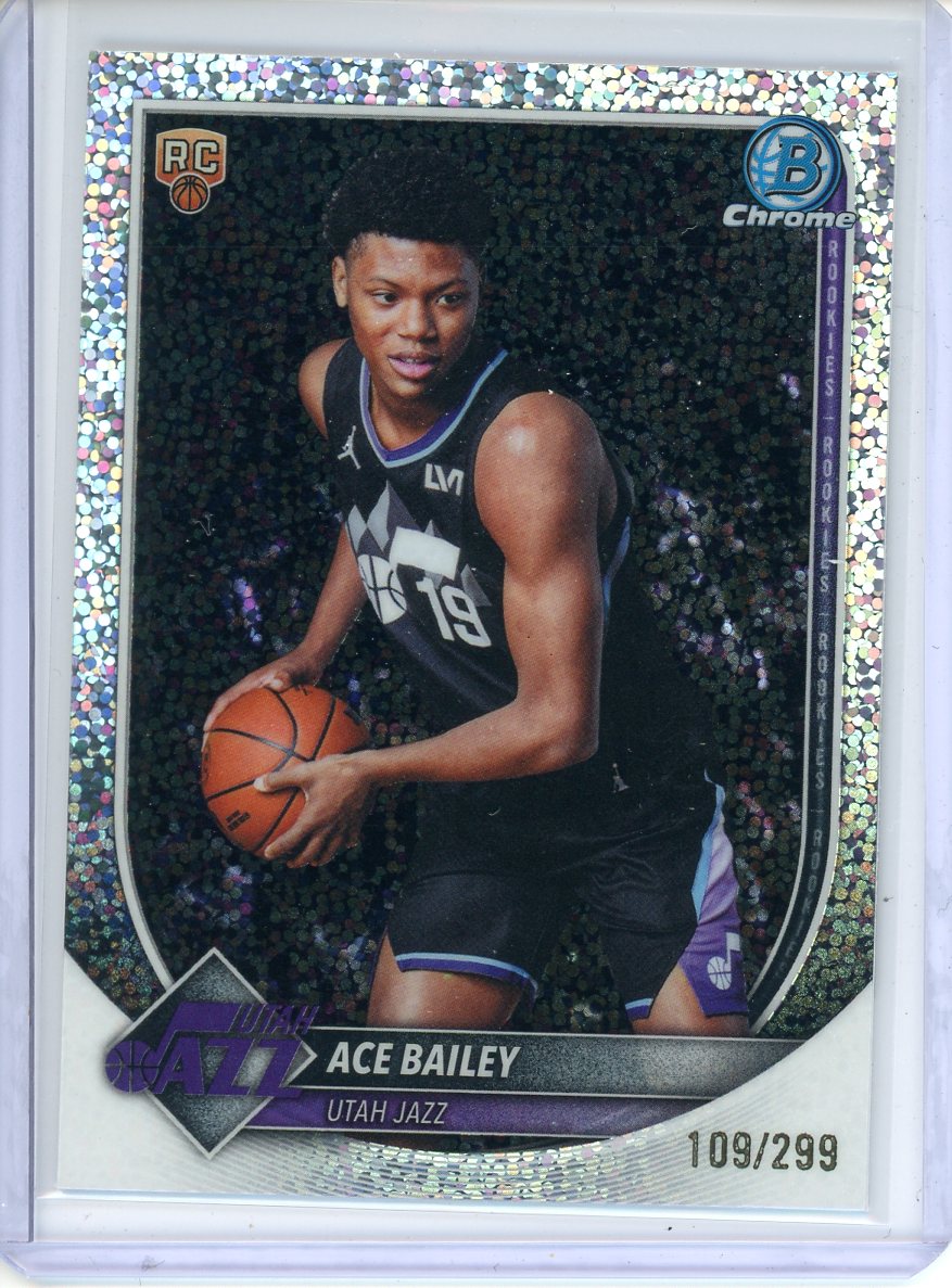 2025/26 Bowman Chrome Ace Bailey /299 Speckle BCV-5