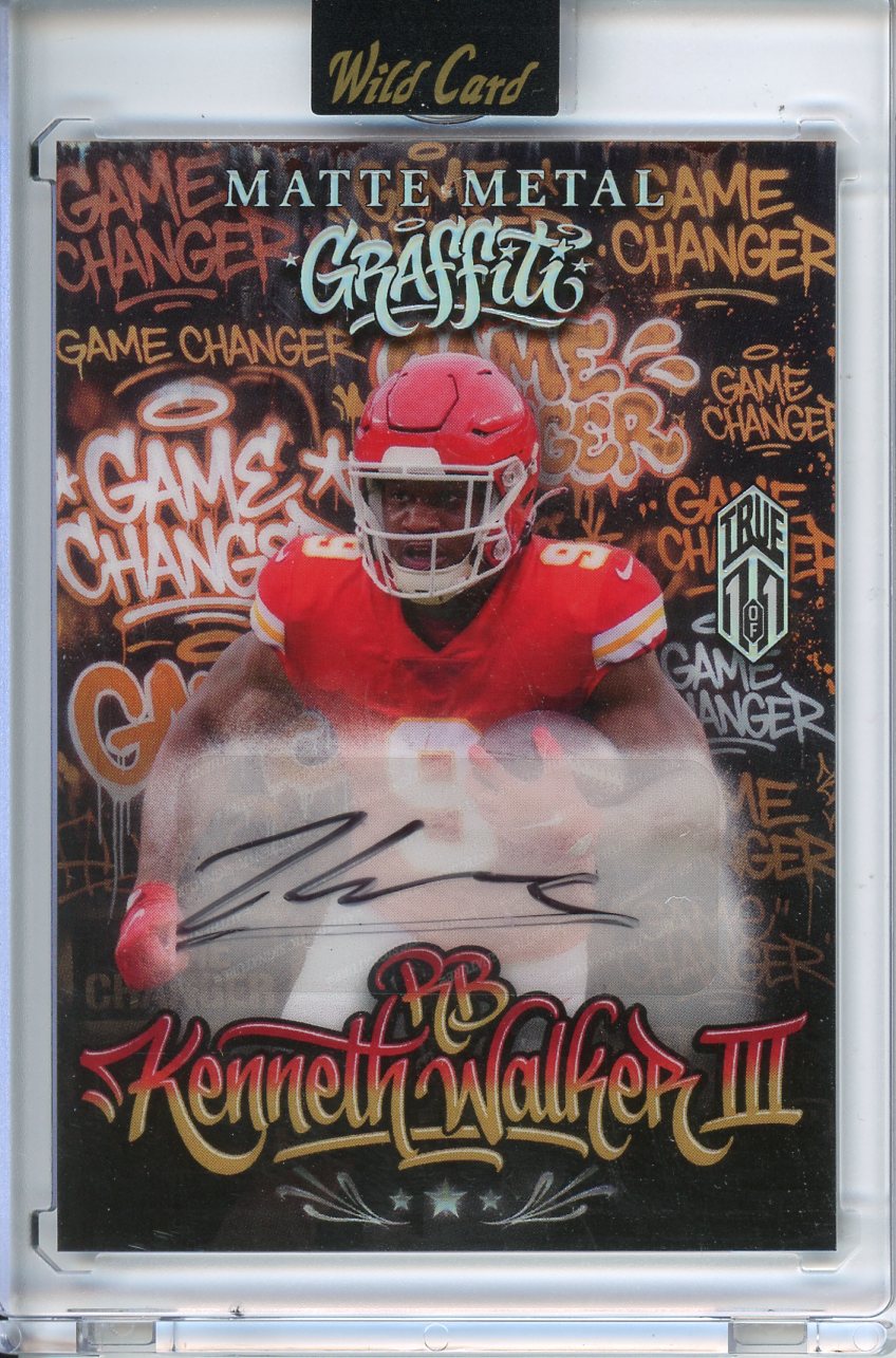 2026 Wild Card Matte Metal Graffiti Kenneth Walker True 1/1 Auto
