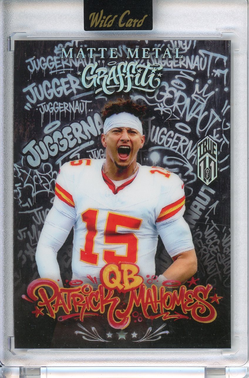 2026 Wild Card Matte Metal Graffiti Patrick Mahomes True 1/1 Juggernaut