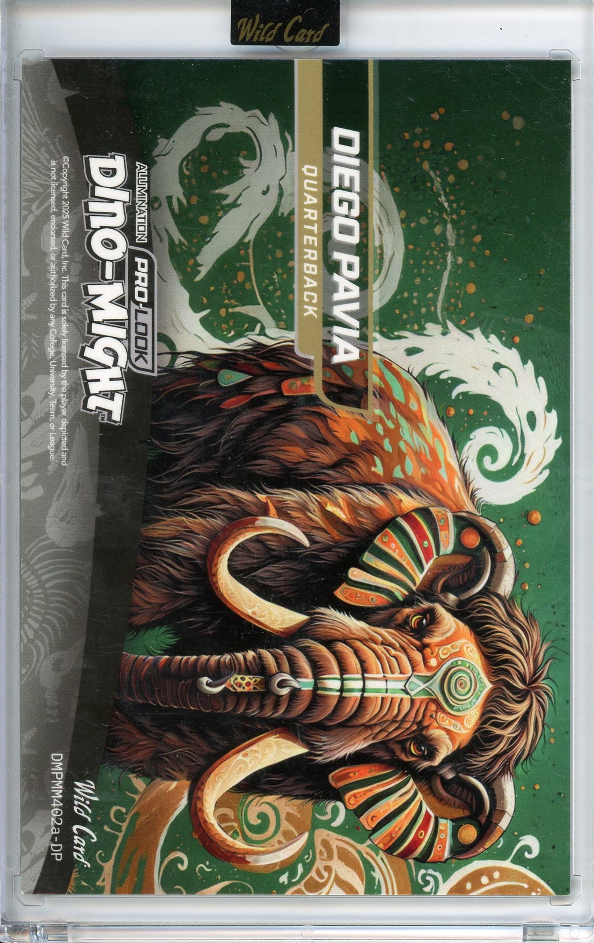 2025 Wild Card Pro-Look Mammoth Painted Diego Pavia 1/1 PRC