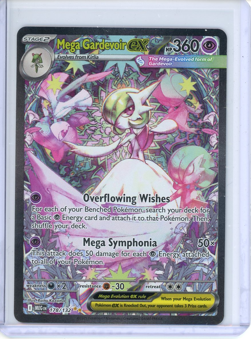 Mega Gardevoir ex Pokemon Card (Mega Evolution 178/132) SIR