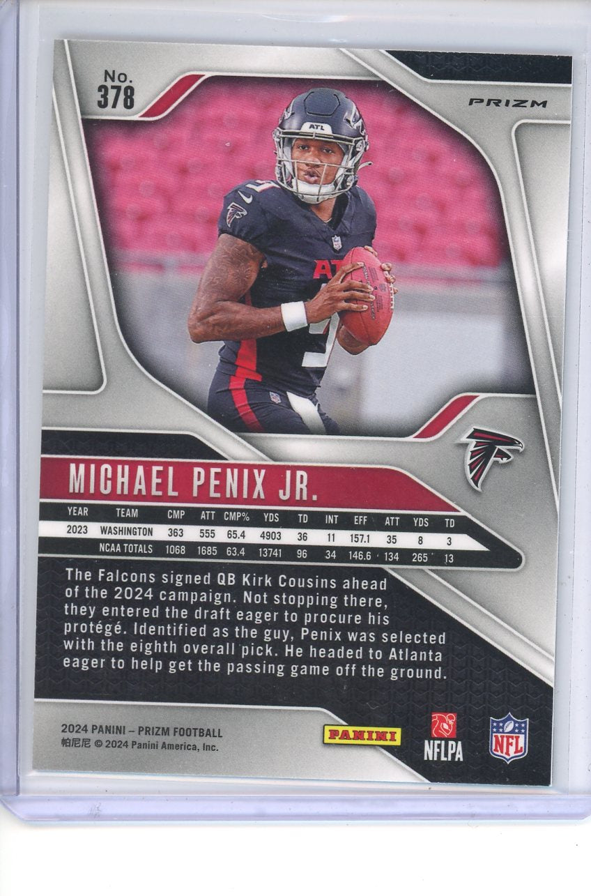 2024 Prizm Michael Penix Jr Rookie Silver Prizm no. 378
