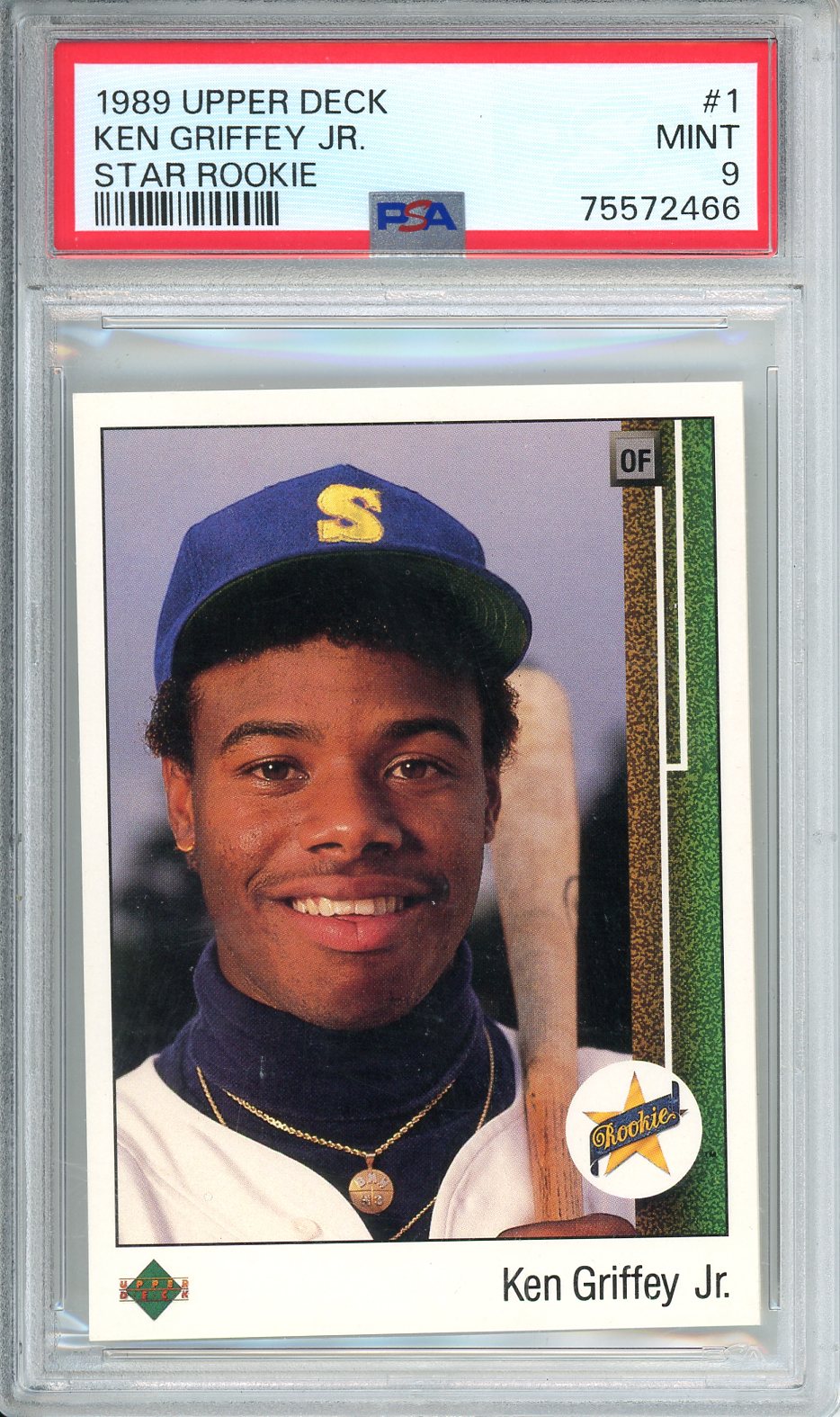 1989 Upper Deck Ken Griffey Jr. Star Rookie #1 PSA 9