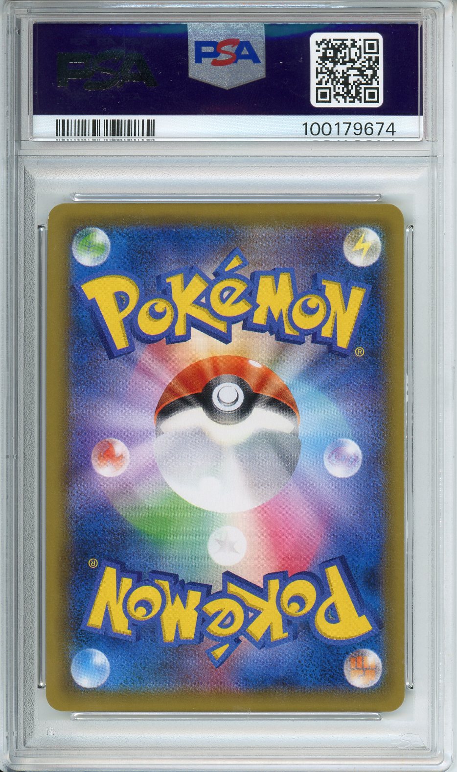 2018 P.M. JPN. Sun & Moon Gengar & Mimikyu GX Ta Bolt #038 PSA 10