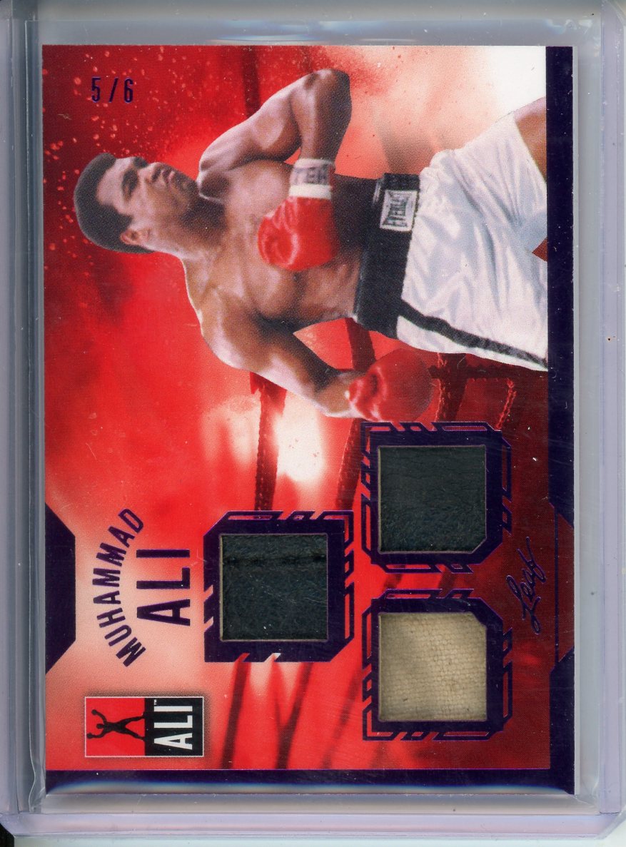 2024 Leaf Muhammad Ali Collection Triple Fight-Worn Relic Purple /6