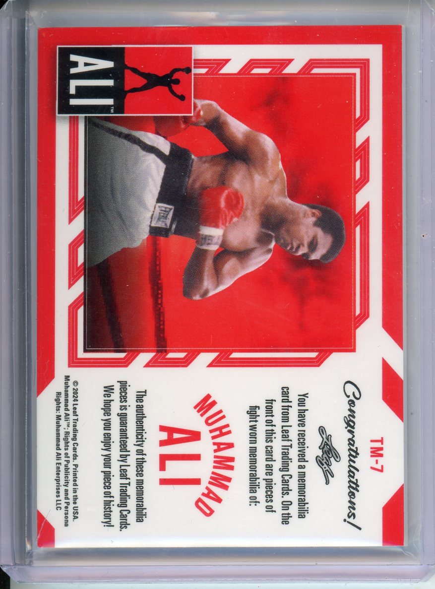 2024 Leaf Muhammad Ali Collection Triple Fight-Worn Relic Purple /6