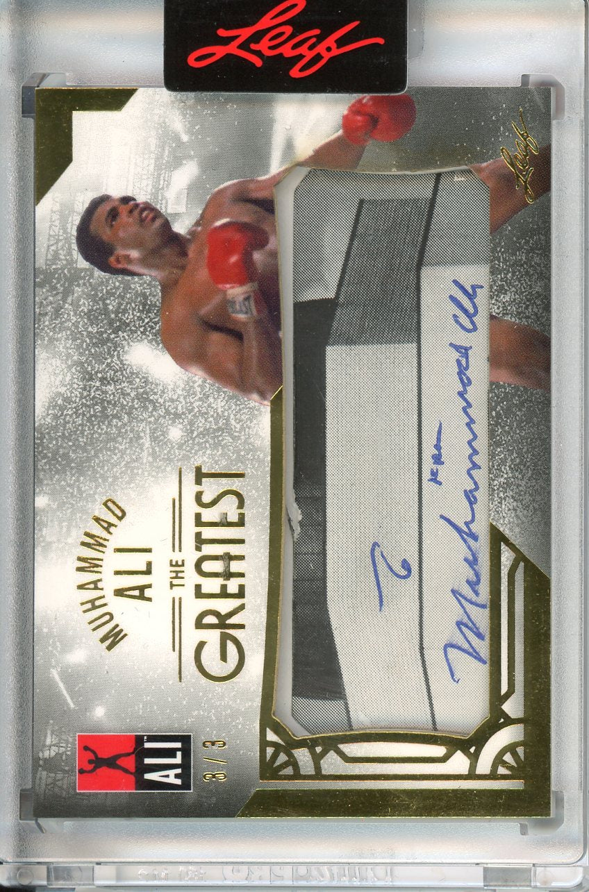 2024 Leaf Muhammad Ali Collection The Greatest Cut Autograph /3