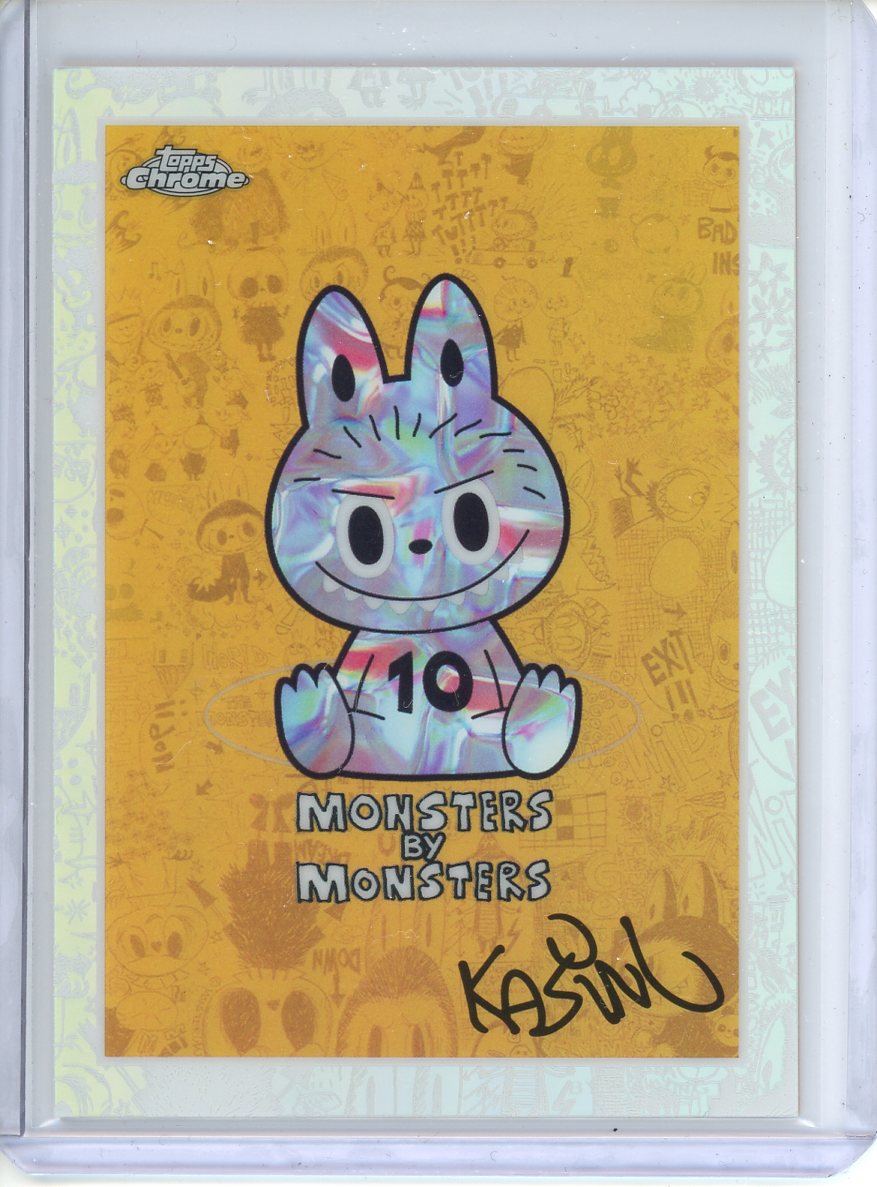 2025 Topps Chrome Labubu Monsters by Monsters #4 Facsimile Refractor Auto