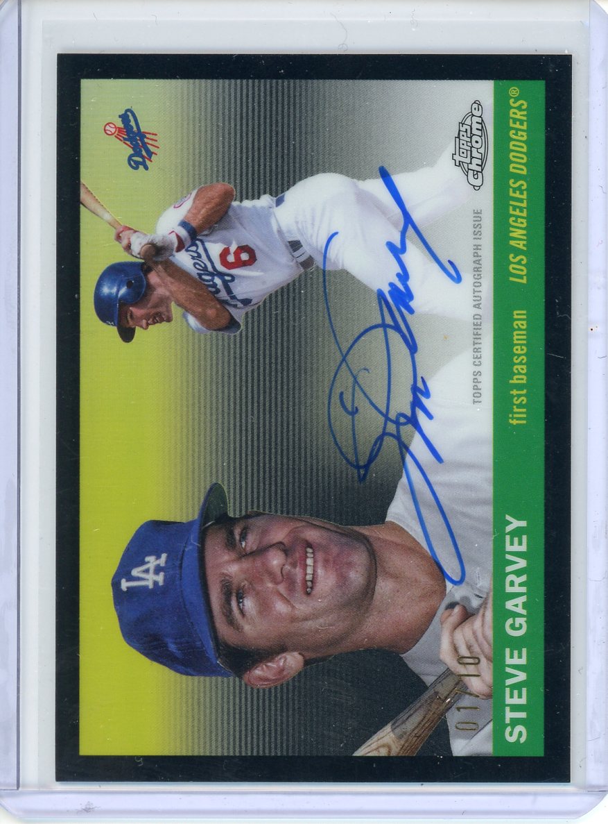 2025 Topps Platinum Steve Garvey Black Auto /10 CPA-SGA
