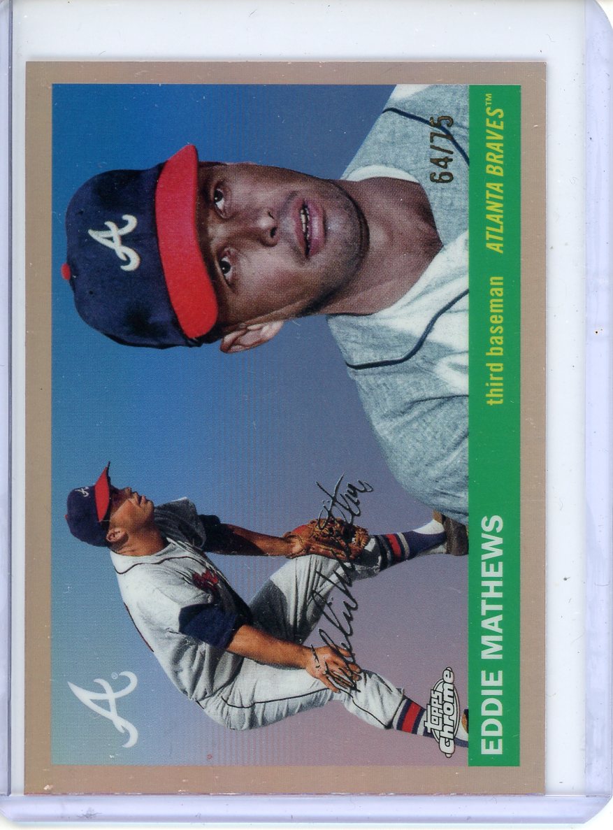 2025 Topps Platinum Eddie Matthews /75 No. 323