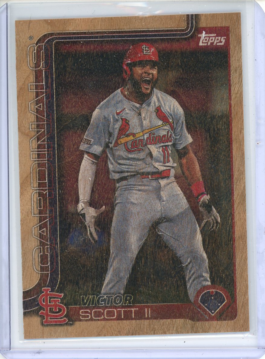 2025 Topps Series 2 Victor Scott II Wood /25