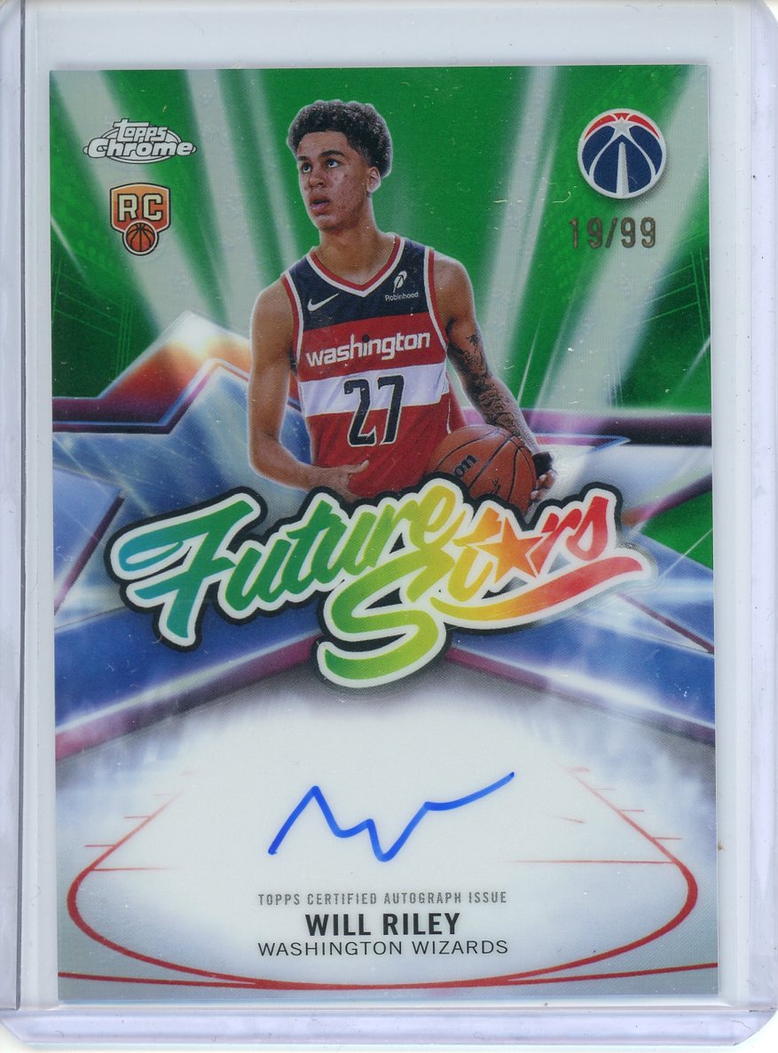 2025-26 Topps Chrome Will Riley RC #FS-WR Future Stars Auto /99