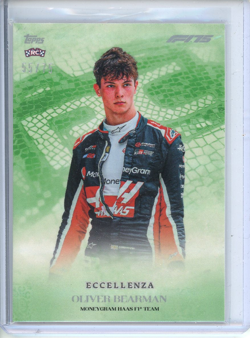 2025 Topps Eccellenza Oliver Bearman /75