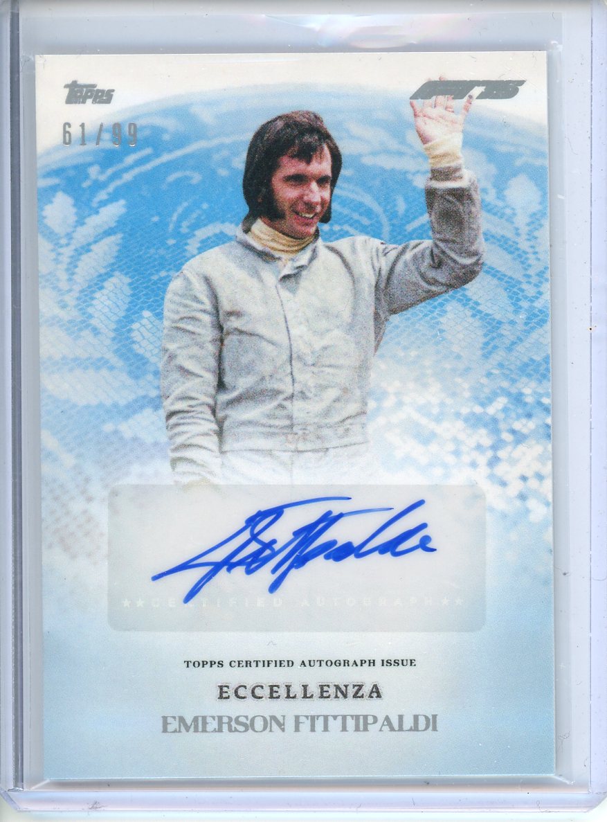 2025 Topps Eccellenza Emerson Fittipaldi auto /99