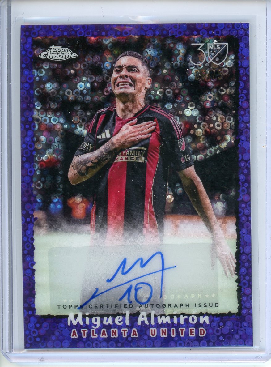 2025 Topps Chrome MLS Miguel Almiron 1995 Auto /75