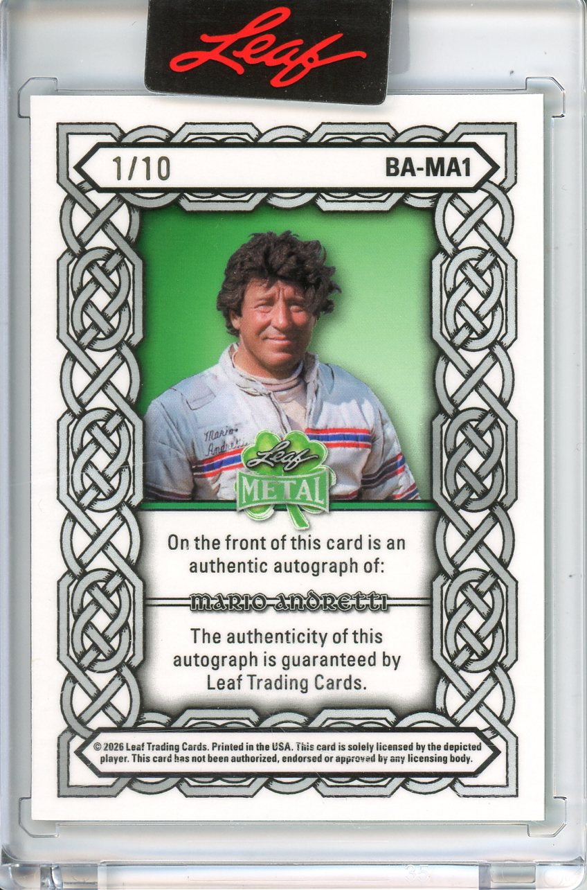 2026 Leaf Metal St. Patrick's Day Mario Andretti Auto /10