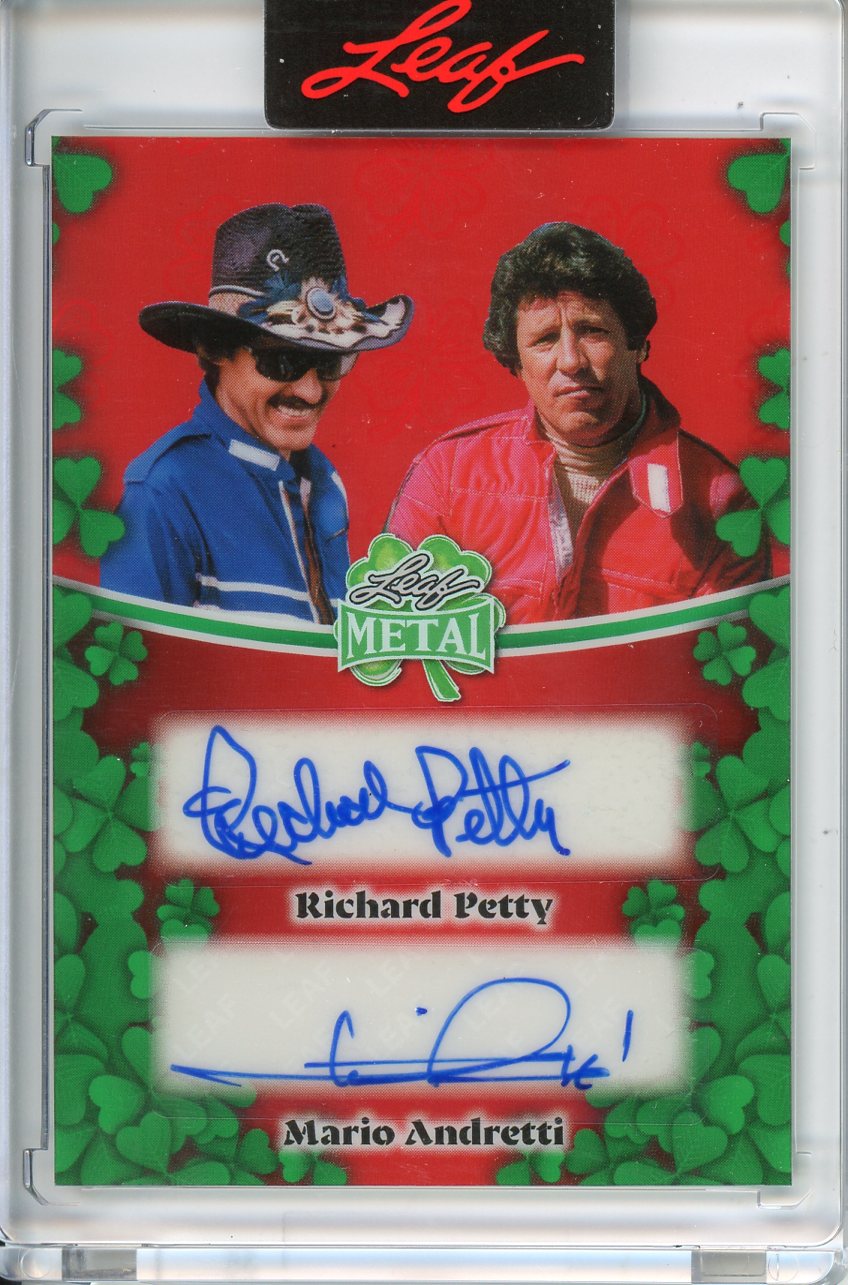 2026 Leaf Metal St. Patrick's Day Mario Andretti Richard Petty Auto /7