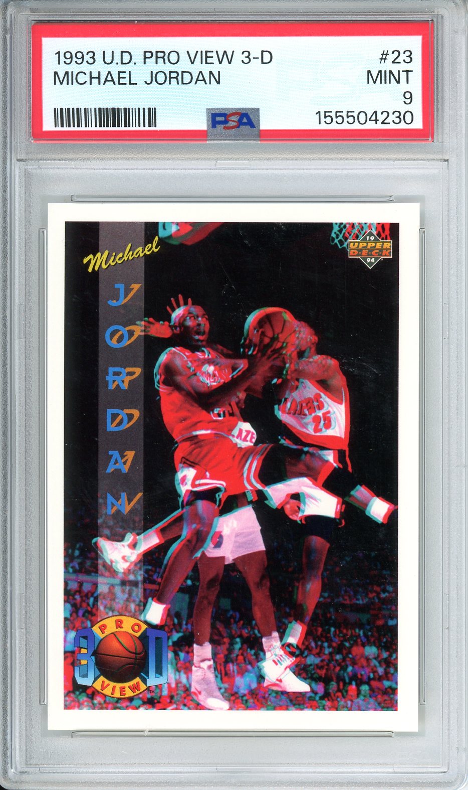 1993 U.D. Pro View 3-D Michael Jordan #23 PSA 9