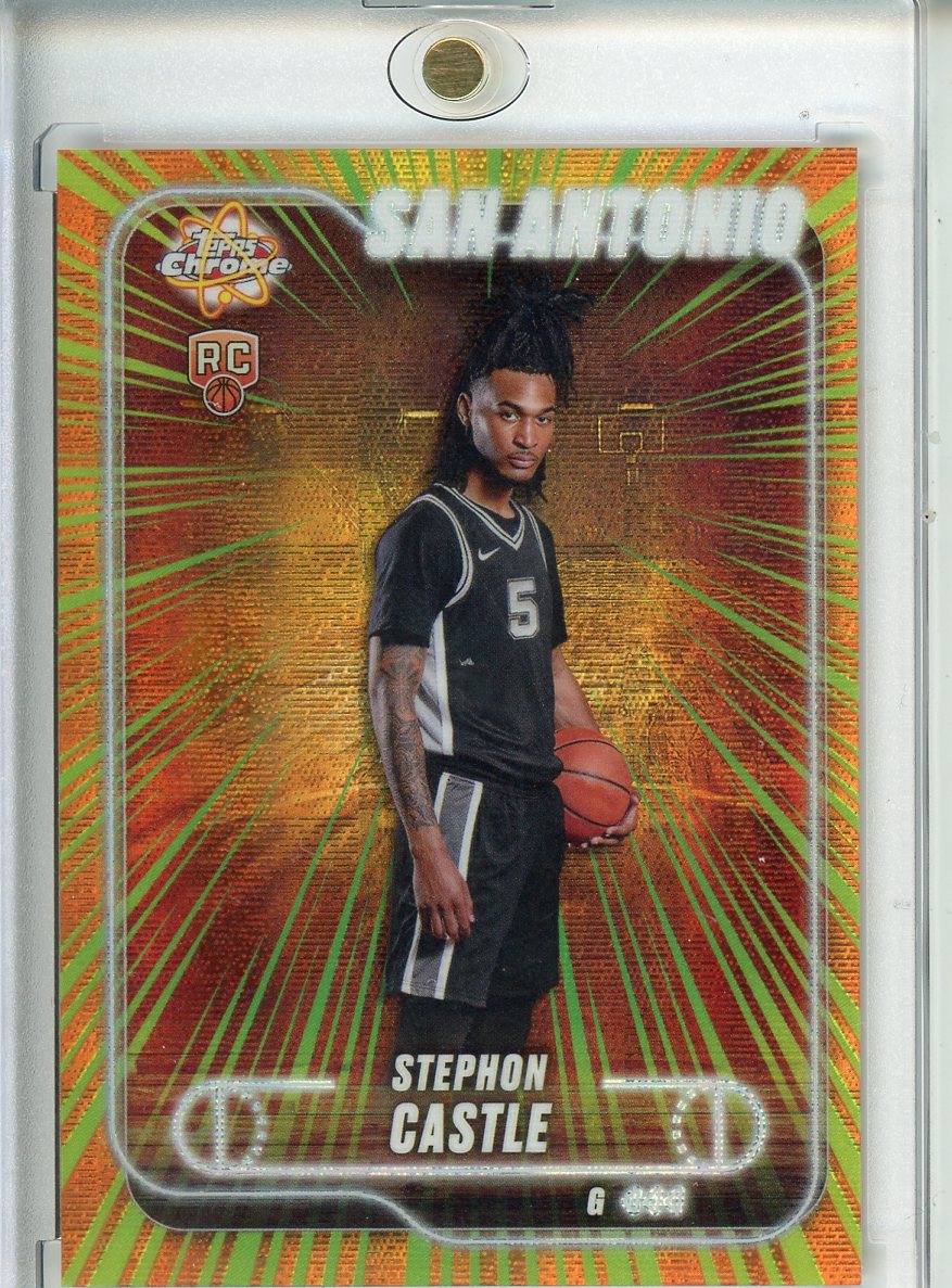 2024-25 Stephon Castle Topps Chrome Radiating Rookies RC