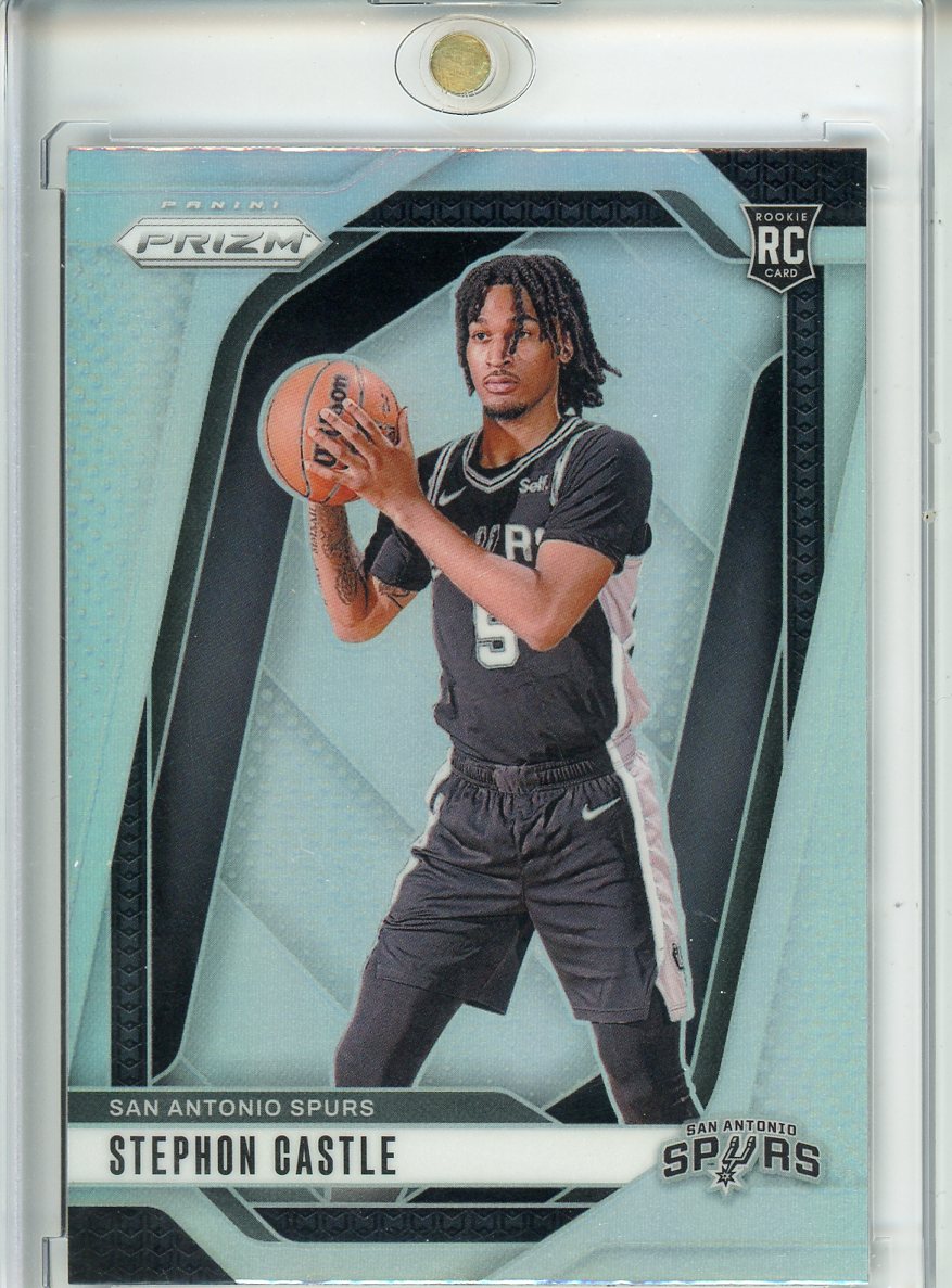 2024-25 Stephon Castle Panini Prizm Silver Prizm RC (Card 1)