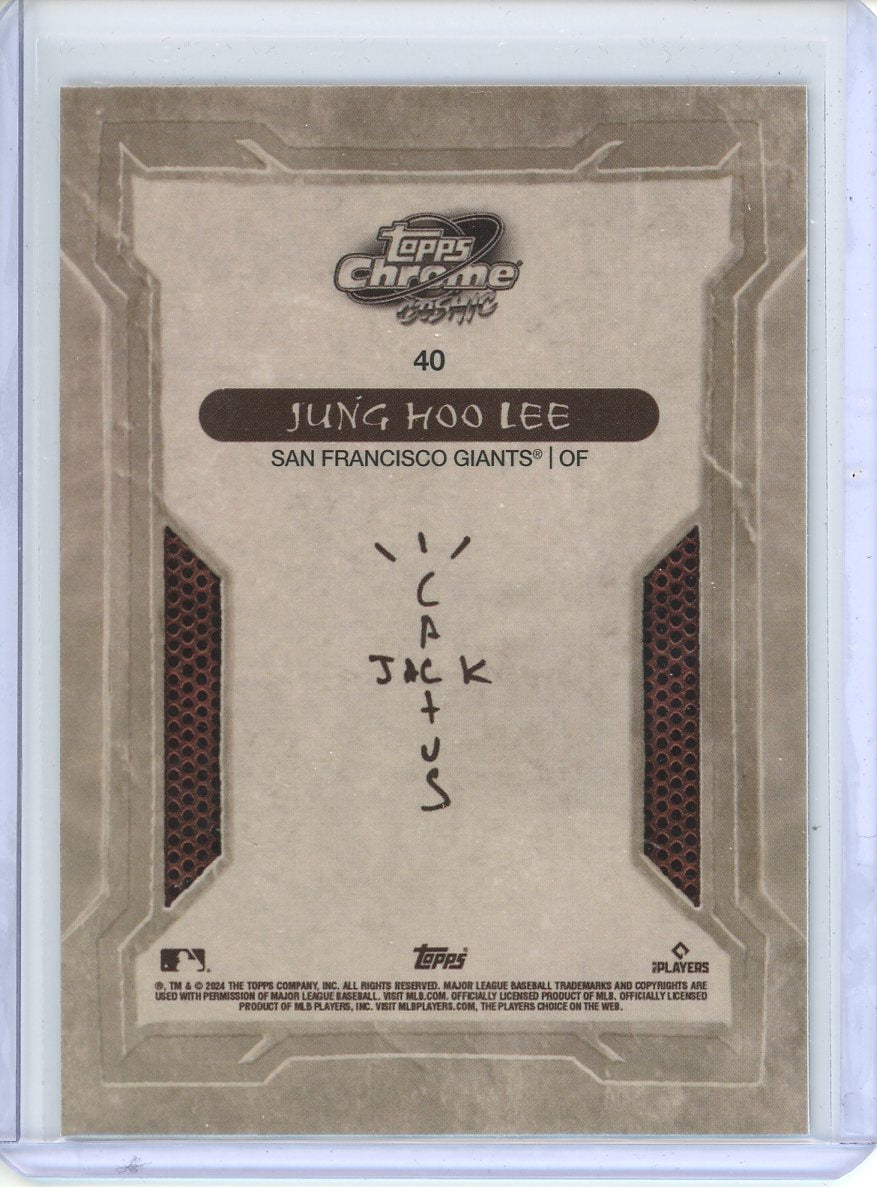 2024 Topps Cosmic Chrome x Cactus - Jack Jung Hoo Lee RC #40