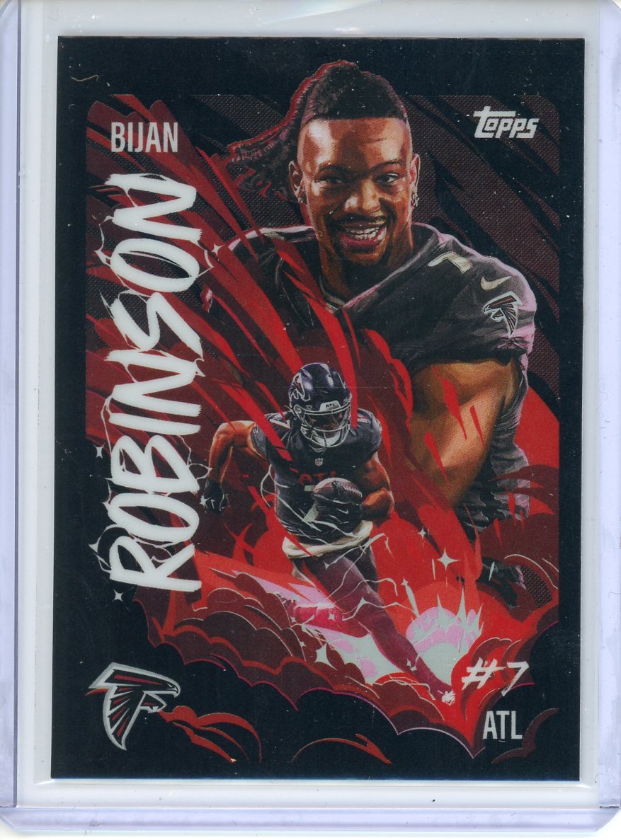 2025 Topps Chrome Bijan Robinson Ultra Violet #UV-18