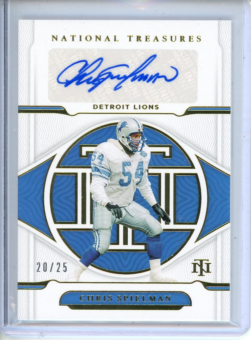 2021 Panini National Treasures Chris Spielman #S-CS Auto /25