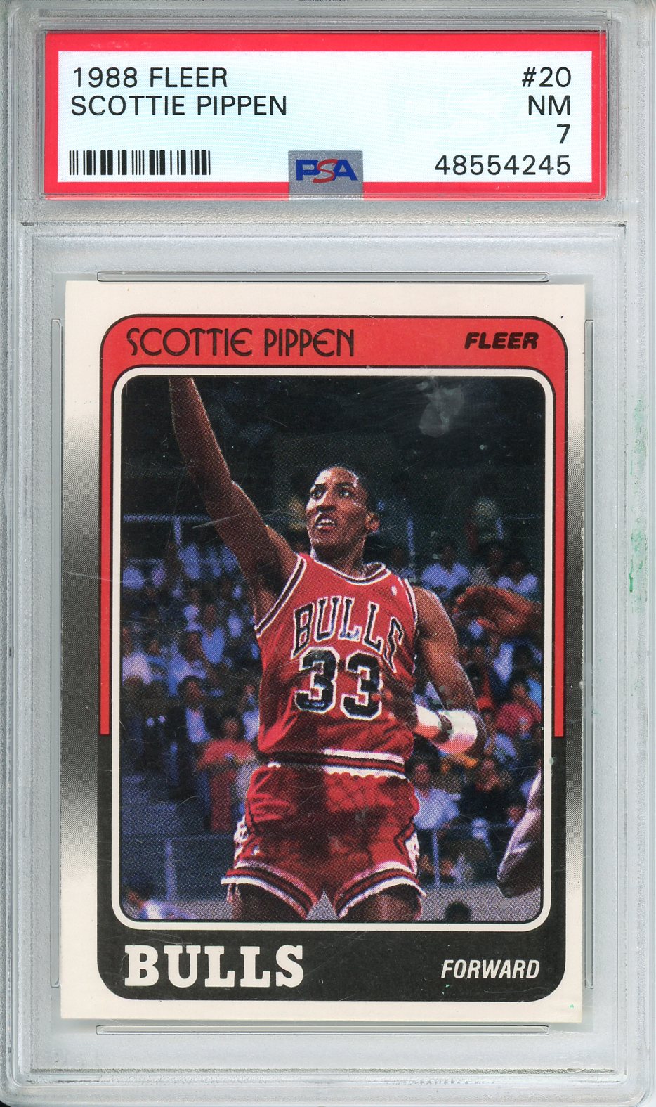 1988 Fleer Scottie Pippen #20 PSA 7