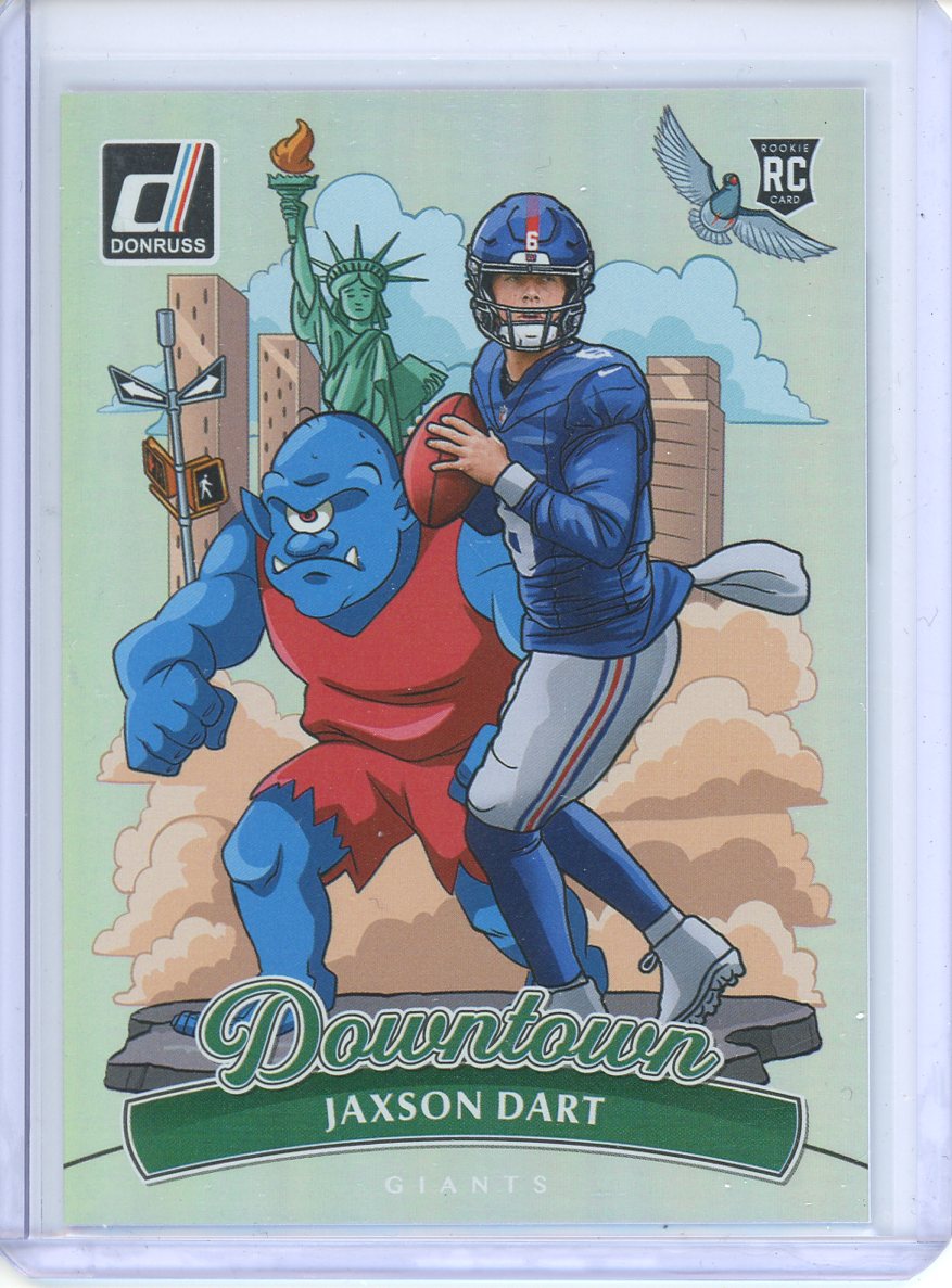 2025 Panini Donruss Jaxson Dart Downtown Rookie No. 14
