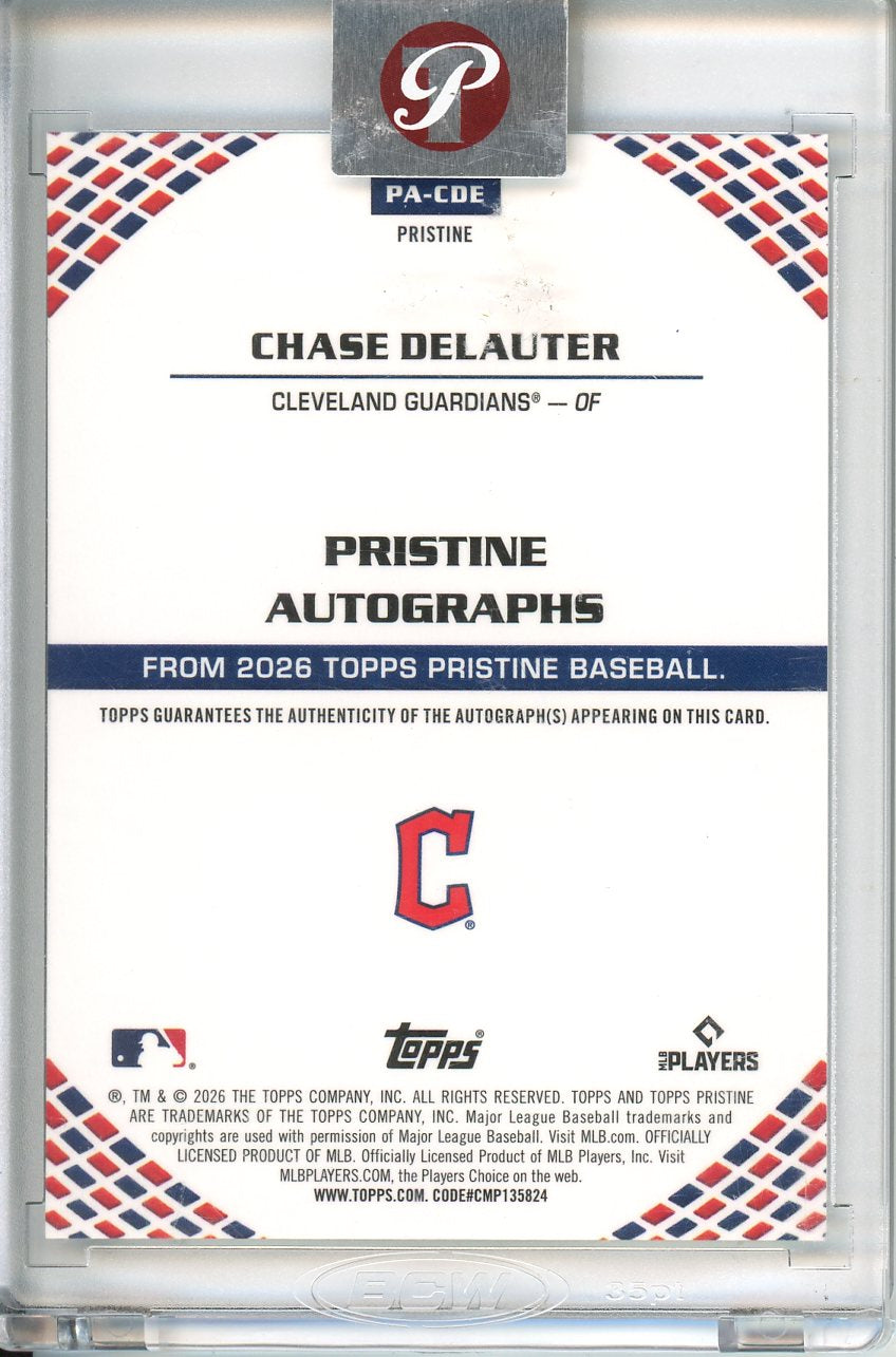2026 Topps Pristine Chase DeLauter Autograph PA-CDE