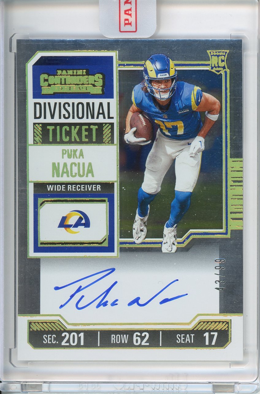 2023 Panini Contenders Football Puka Nacua Rookie Auto Divisional Ticket /99 No. 125