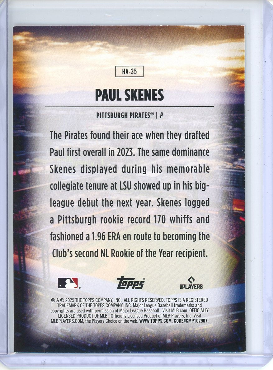2025 Topps Paul Skenes Homefield Advantage HA-35