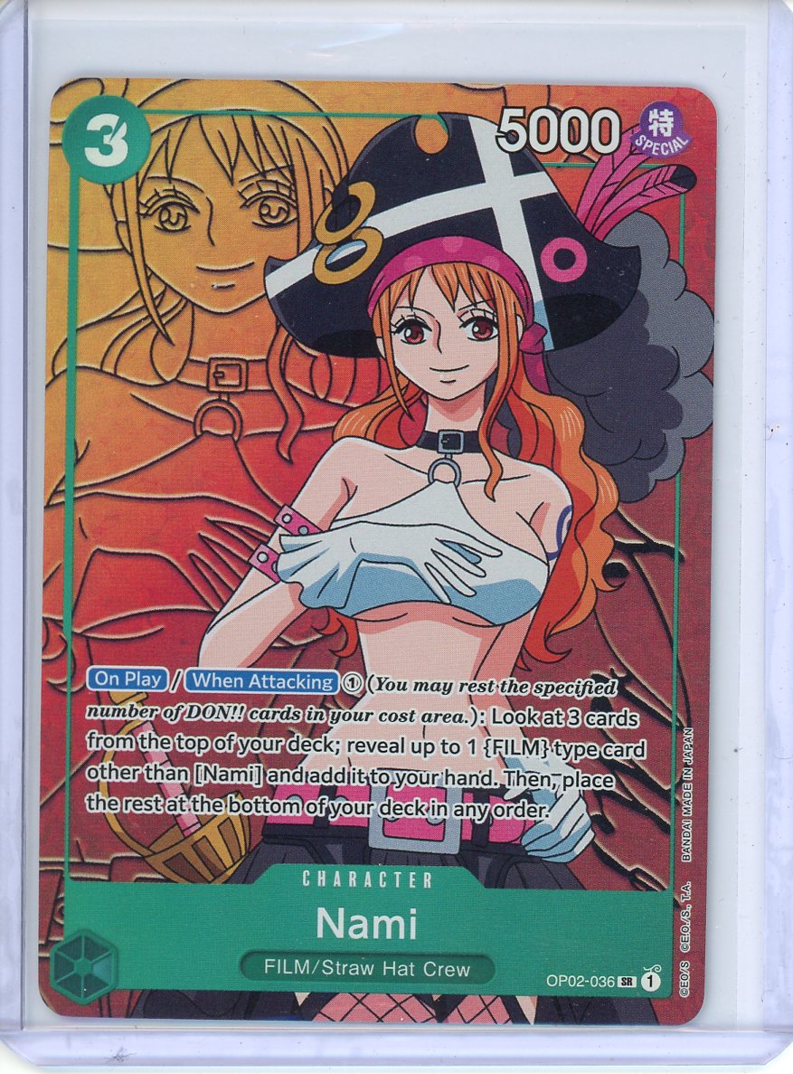 One Piece Nami Alt. Art OP02-036 SR