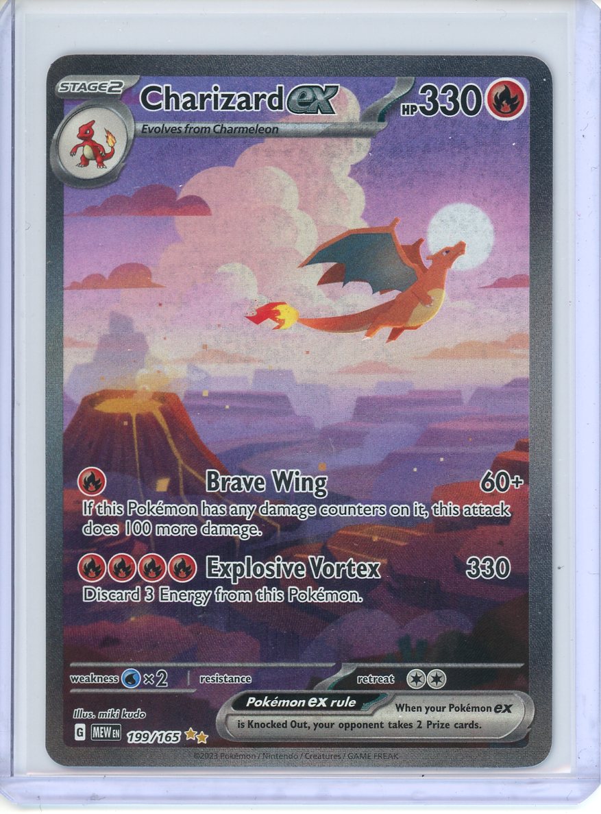 POKEMON SCARLET VIOLET 151 SIR SPECIAL ILLUSTRATION RARE CHARIZARD EX #199