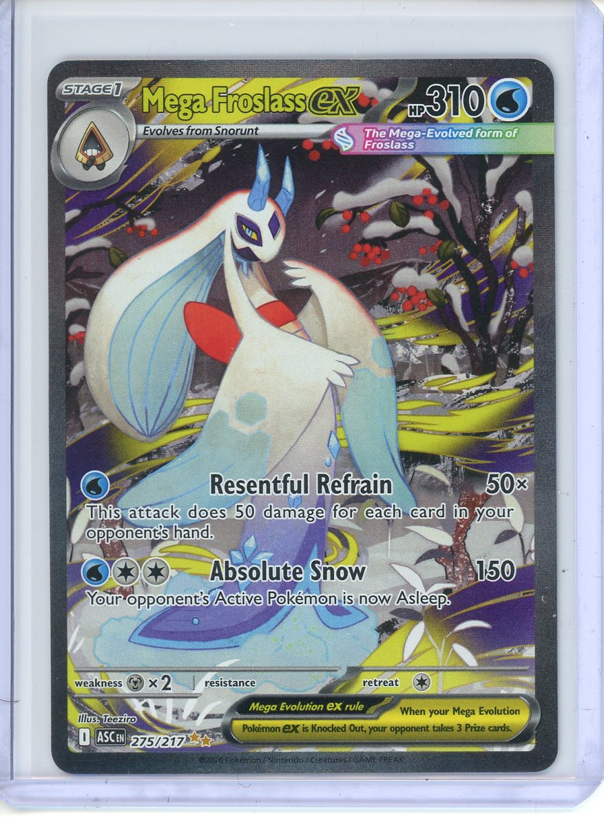 Pokémon Mega Froslass EX SIR Secret Illustration Rare 275/217 Ascended Heroes