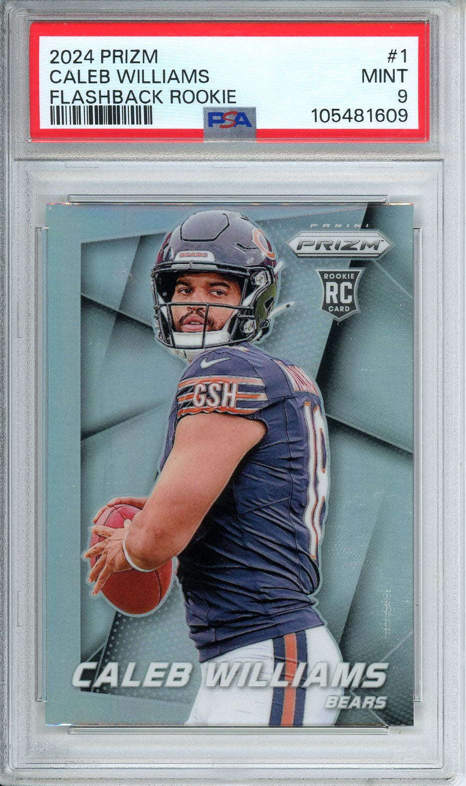 2024 Prizm Caleb Williams Flashback Rookie #1 PSA 9